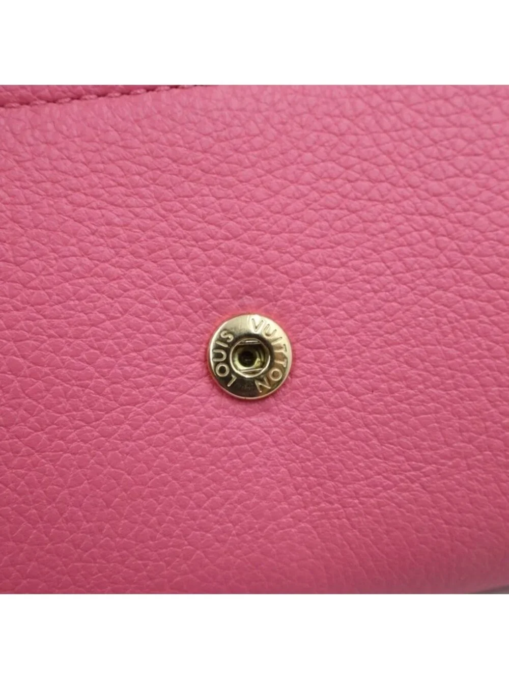 Louis Vuitton Portefeuille Lock Mini Trifold Wallet Compact Punch Pink